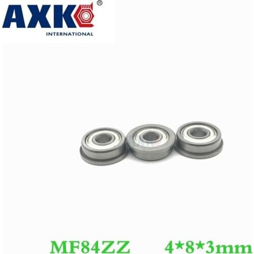 Axk 50pcs Free Shipping Boutique Flange Ball Bearings Mf84zz / Lf840zz Size 4*8*9.2*3*0.6 Mm