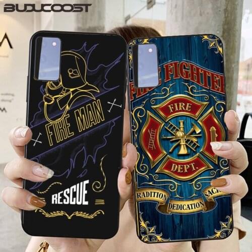 The Brave Fireman Fire EMS Rescue Phone Case For Samsung Galaxy S10 Plus S10E S6 S7 Edge S8 S9 Plus S10lite S20 Plus S20 Ultra