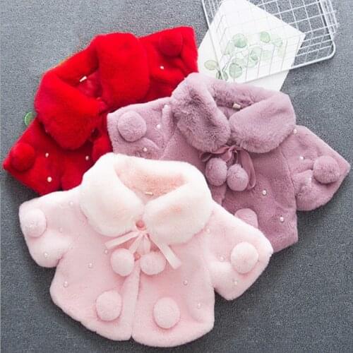 Newborn Baby Girl Infant Coat Fall Winter Clothes Turn-down Collar 0 3 Month Jacket Thick Warm Clothes детские вещи Kid Children