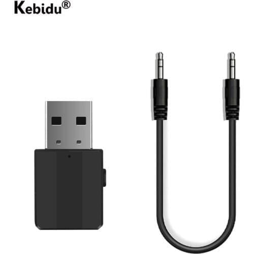 Kebidu Wireless Stereo Bluetooth Receiver Transmitter 3.5 Jack 3.5mm AUX Wireless Audio Adapter for TV PC Headphones Car Kit
