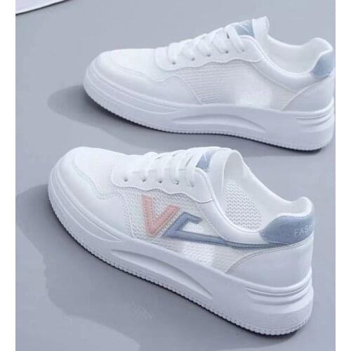 Korean Fashion Mesh Breathable Small White Women Shoes Sports Running Sneakers Students Casual Walking Girls Vulcanized Shoes