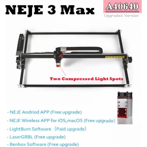 2021 NEJE Master 2S Max 40W/30W Professional Laser Engraver 32-Bit Dual MCU,Faster CNC Laser Cutter - App Control - Bluetooth