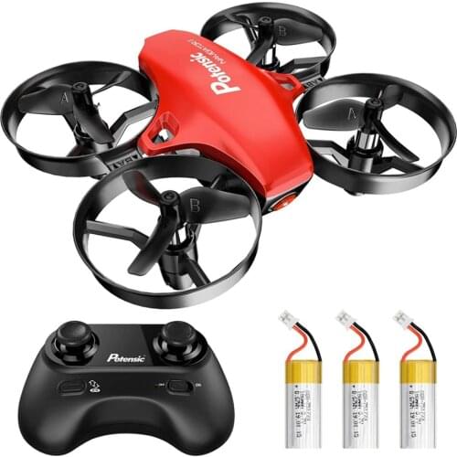 Potensic A20 Red RC Mini Drone Helicopter RC Quadcopter for Kids Headless Mode One Key Return Remote Control Toys