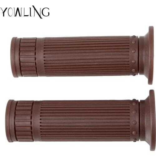 Motorcycle Accessories Grips Universal 7/8'' 22MM Vintage Cafe Racer Rubber Motorcycle Motorbike Handlebar Handle Bar End Grips