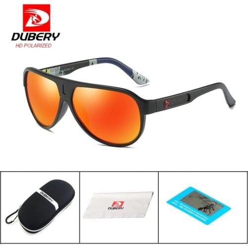 DUBERY Sport Sunglasses Polarized For Men Sun Glasses Goggle Driving Personality Mirror Luxury Brand Designer Shades UV400