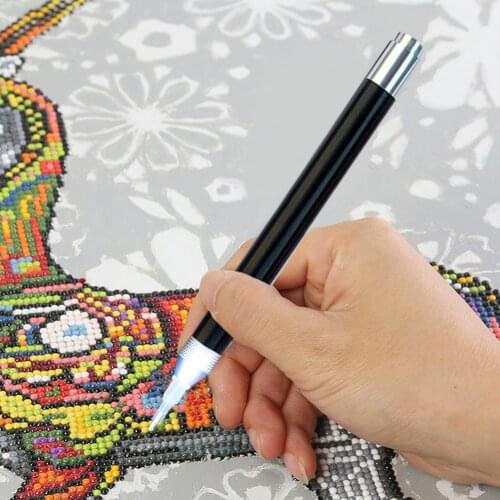 Point Drill Pen Square Round Diamond Painting Tool Lighting Diamond Pens 5D Painting with Diamonds Accessories Craft Gift
