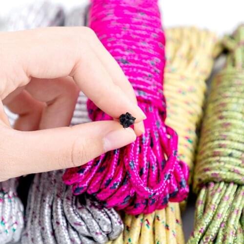 Clotheslines Hanging Rope Drying Clothes Nylon Windproof Hanger Line Cord 10M For Outdoor Indoor