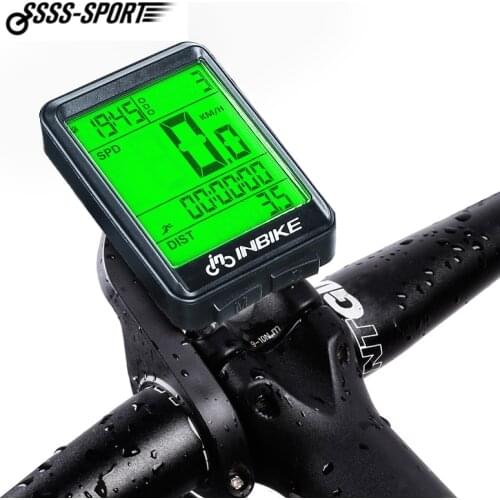 Rainproof Wireless MTB Bike Computer Bicycle Speedometer Cycling Odometer Measurable Stopwatch Multi-Language Watch LED Screen
