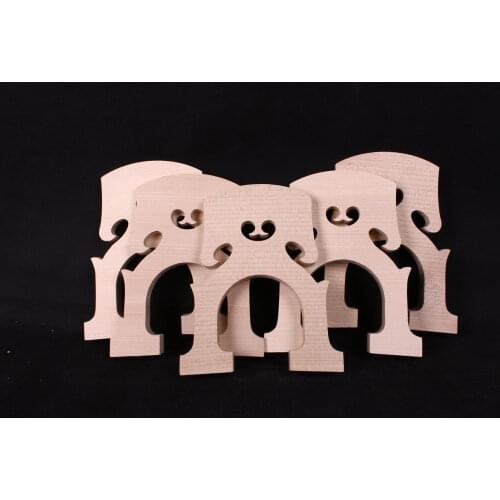 Yinfente 2 pcs Upright Double Bass Bridge Flame Maple High Foot Laser Cut 4/4 3/4 Size