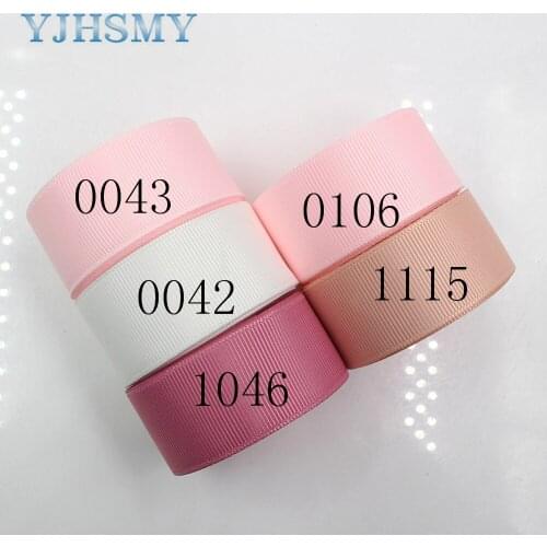 YJHSMY,J-171109-25MM,25 mm 5 yards Solid Color Ribbons Thermal transfer Printed grosgrain,clothing Accessories DIY handmade