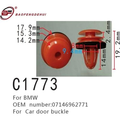 Car Interior Accessories Fasteners Screws For BMW 3 E90 E93 LCI For Mini-Cooper R59 R56N 07146962771 Door Trim Card Panel Clips