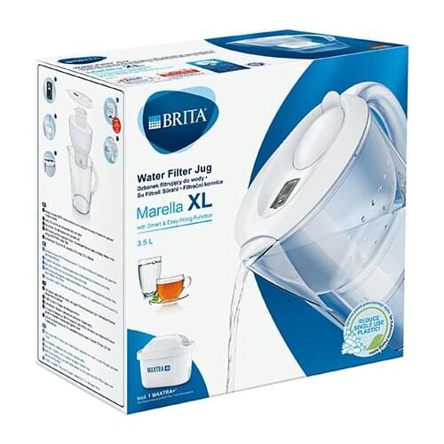 Brita Marella XL Filtreli & Su Arıtmalı Sürahi Beyaz + 1 Filtre