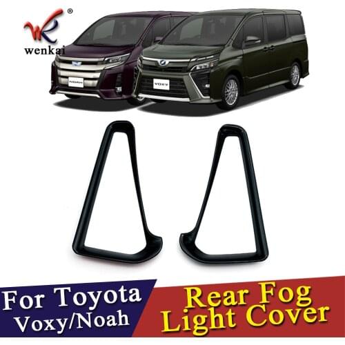ABS Piano Black Rear Foglamp Cover Auto Parts Foglight Cover For Toyota Noah Voxy 80 Car Accessories