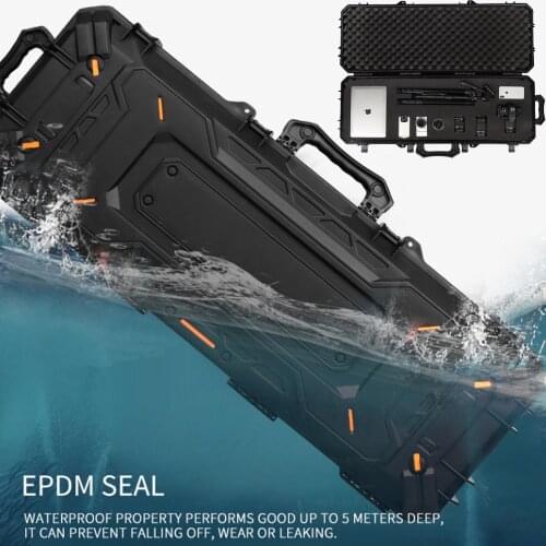 Tactical All Weather gun Cases Tactical Pistol Safety Carry Case Waterproof Gun Box with Foam Pads Impact Resistant Case