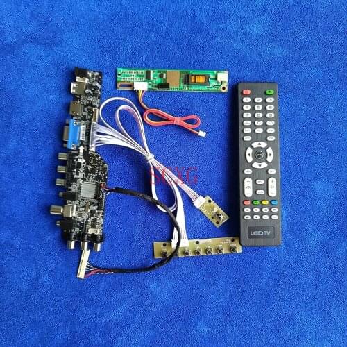Digital Signal DVB USB VGA HDMI-compatible For LTN154AT09/LTN154AT10 30-Pin LVDS 1280*800 1-CCFL LCD display drive board DIY KIT