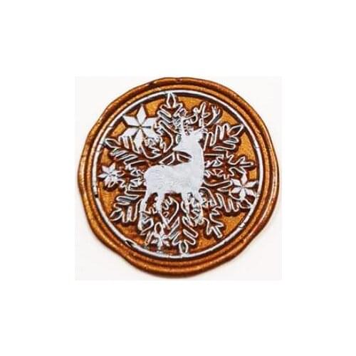 Stamp head of Snow deer Merry Christmas Retro Wood Stamp Sealing Wax Seal Stamp Wedding Decorative sealing Stamp wax seals