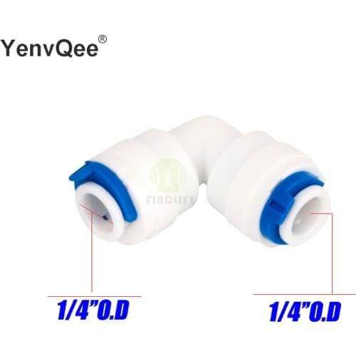 Water Filter Parts 2 pcs 1/4"O.D Tube 3-way Union Tee Quick Connect Push Fit RO Water purifier Reverse Osmosis machine 702