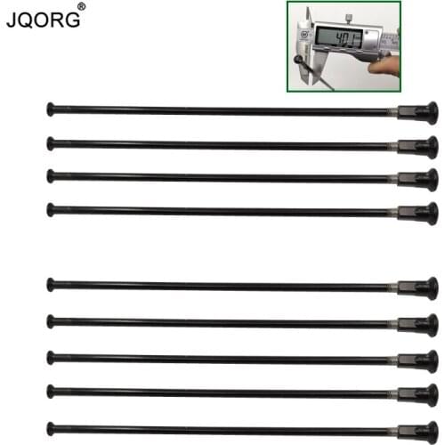 Diameter 4.0 mm 304 Stainless Steel Black Color Straight Pull Motorcycle Spokes Length in 80 mm - 199 mm range be customized