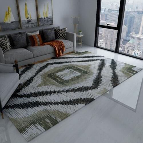 European Rugs Geometric Abstract Black White Carpets for Living Room Bedroom Area Rugs Antiskid Home Kitchen Carpet tapis salon