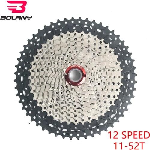 BOLANY Mountain Bike 12 Speed 11 52T Cassette MTB Bicycle Freewheel Sprocket Bicycle Accessories Carbon Steel Cassette
