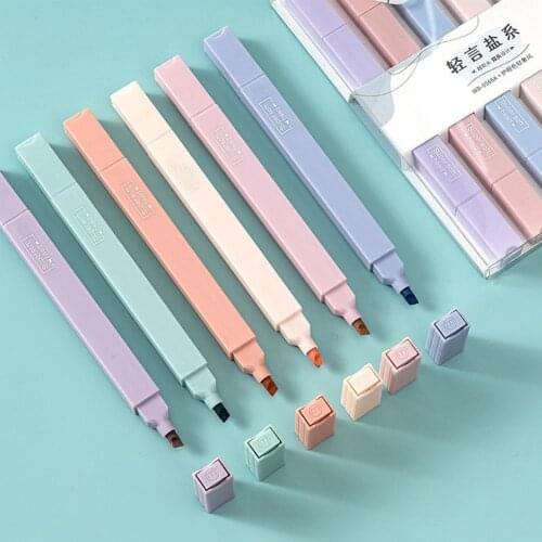 Marking Portable Quick Dry Pastel Colors Marker Pens School Supplies
