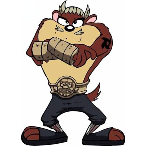 Taz Fine Decal Waterproof Scratch-proof Car Sticker 3D Funny Occlusion Scratch Car Window Body Decorative Stickers Accessories