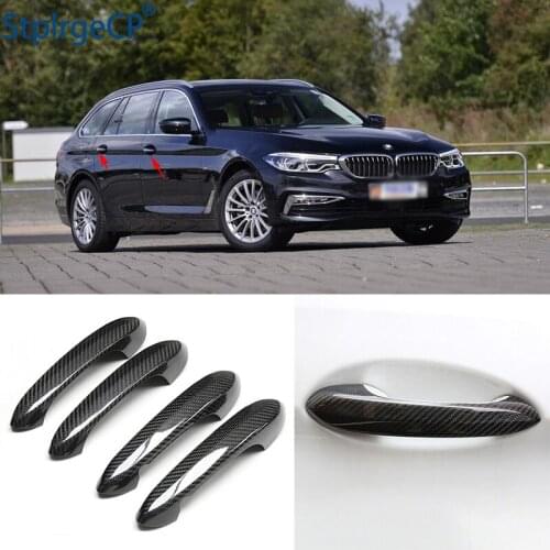 For BMW 5 series G30 G38 2018 2019 2020 Accessories 100% real carbon fiber Auto outer door handle cover