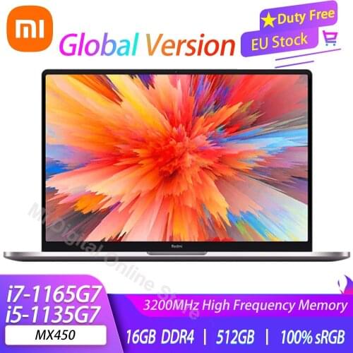Xiaomi RedmiBook Pro 14 laptop 11th Intel i7-1165G7/i5-1135G7 MX450 16+512GB 14inch 2.5K Screen Notebook Fingerprint Unlock PC