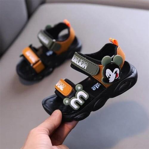 021 new Disney Mickey Mouse girl summer sandals, children shoes princess baby sandals Minnie sandals