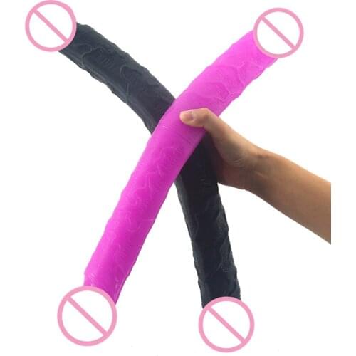 Super Long Double Anal Dildo Realistic Cock Penis Dick Vagina Dildos Butt Plug Flirting Sex Toys For Women Lesbian Masturbation