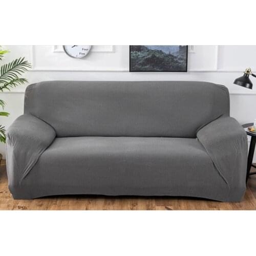 Solid Thicken Polar Fleece Sectional Couch Covers Single Seater 2/3/4 Seater Sofa Covers for Living Room L Shaped Sofa Cover