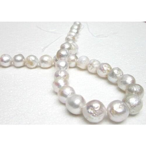 HUGE 18" 11-13mm WHITE SOUTH SEA PEARL NECKLACE