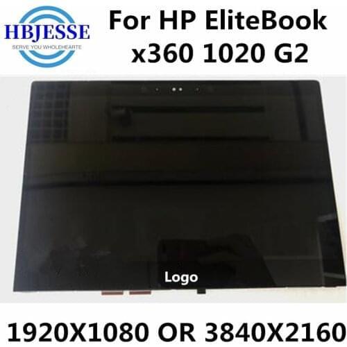 Genuine for HP EliteBook x360 1020 G2 12.5 Inch FHD 1920X1080 M125NVF6 R0 LCD Screen Assembly Replacement