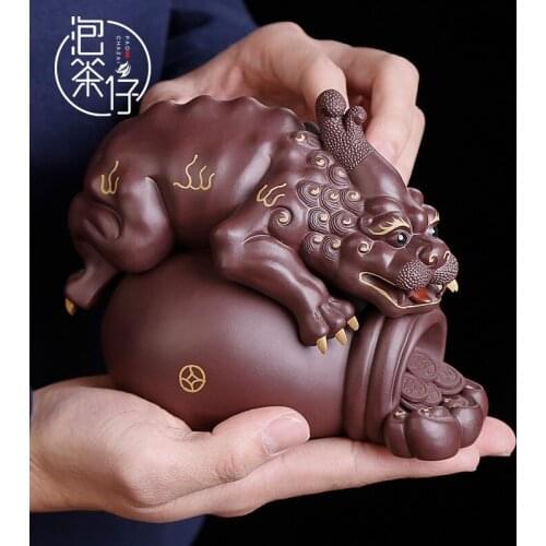 Sand can raise pure hand-made tea, treasure, gold, treasure, treasure, treasure, tea ceremony, tea table decoration