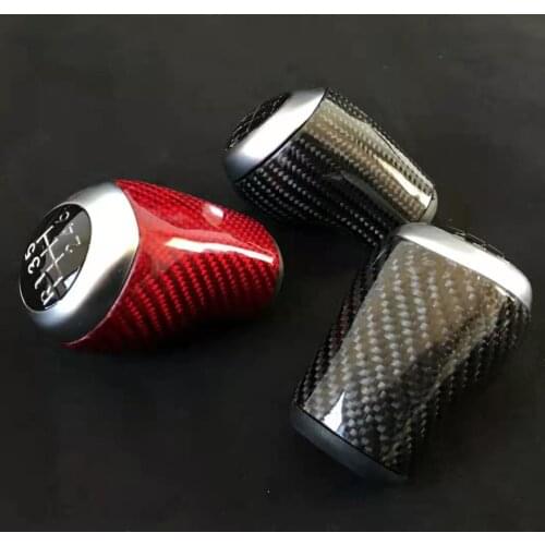 Carbon Fiber Gear Shift Knob Handball Gear Stick for Honda Civic Manual Transmission 2010 2011 2012 2013 2014 2015 2016 2017