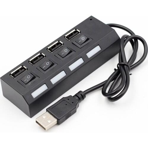 USB2.0 HUB 4-port 2.0 splitter 2.0 hub with independent switch hub 2.0 expander