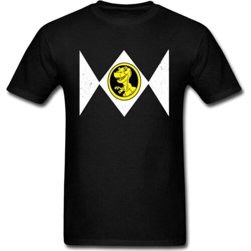 Vintage T-shirts Power Chomper TShirt T-Rex T Shirt For Man Summer/Autumn Tops & Tees 2018 Discount Cotton Clothes Black