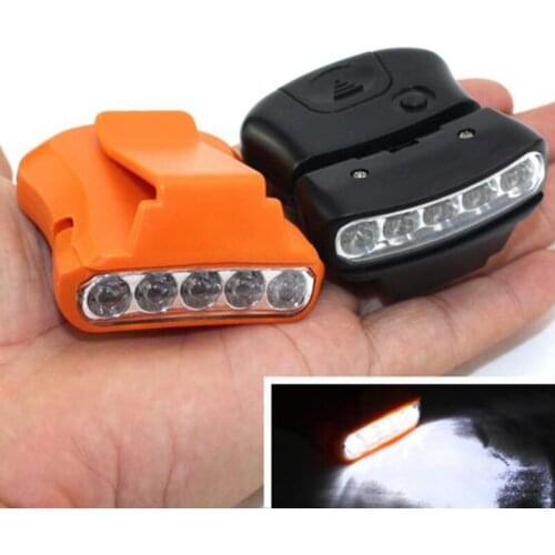 1Pcs Rotatable Cap Clip Fishing Headlight Hat Torch Light Camping Fishing light