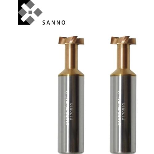 High precision T slot grooving milling cutter cnc coating mills tools D3 - D12 end mills for steel