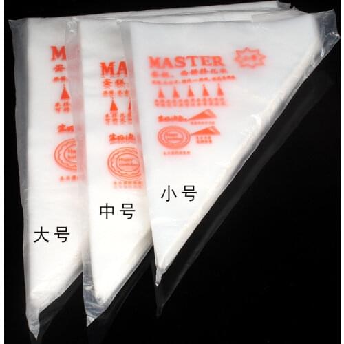 100Pcs Extruding Bag Size Disposable Piping Bag Cake Cookie CreamPastry Tip Tool Cake Decorating Tool Kitchen Baking Tool