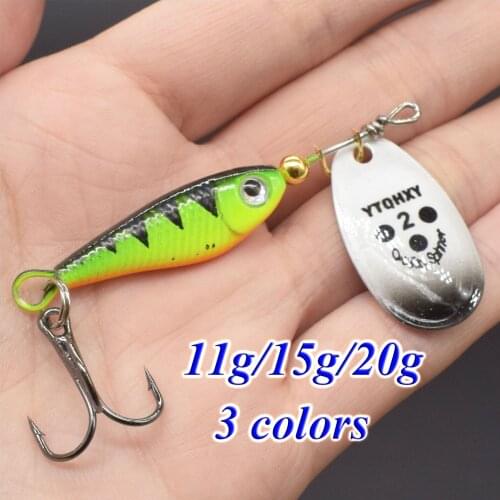 11g/15g/20g VIB Metal Spinner Fishing Lures Bass Wobbler Sinking Bait Artificial Hard Saltwater Fishing Fish Lures