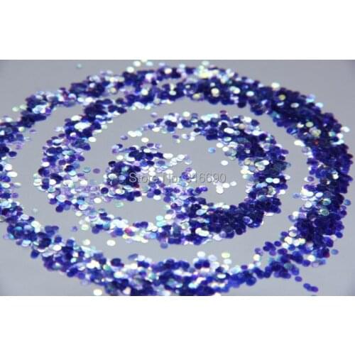 2mm Purple glitter dot.round paillette