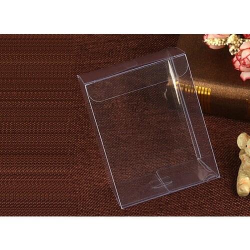 200pcs 8x8x16 Jewelry Gift Box Clear Boxes Plastic Box Transparent Storage Pvc Box Packaging Display Pvc Boxen For Wed/christmas