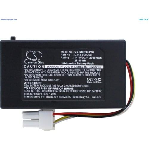 Cameron Sino 2000mAh Vacuum Battery for Samsung NaviBot SR8940,SR8950,SR8980,VCR8940,SR10F71UB,VCR8980,VCR8980L3K,SR8980,VR10F71