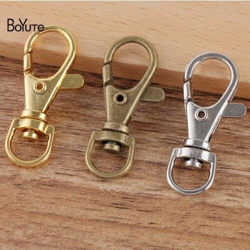 BoYuTe (100 Pieces/Lot) 38*15*5.2MM Big Metal Iron Lobster Clasp Materials DIY Handmade Jewelry Accessories Wholesale