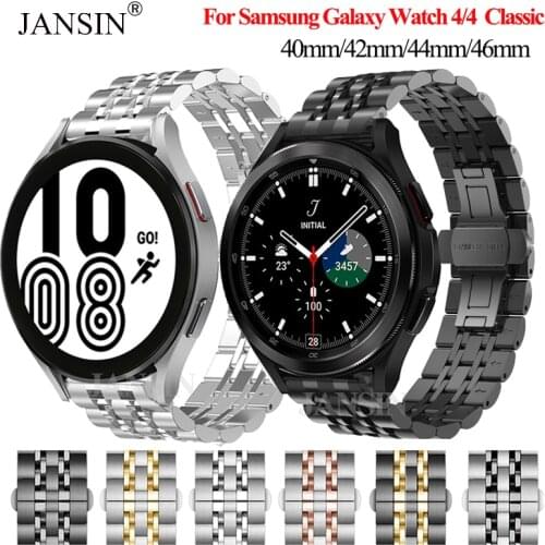 Stainless Steel Wristband For Samsung Galaxy Watch 4 Classic 42mm 46mm Strap Correa For Samsung Galaxy Watch4 40mm 44mm Bracelet