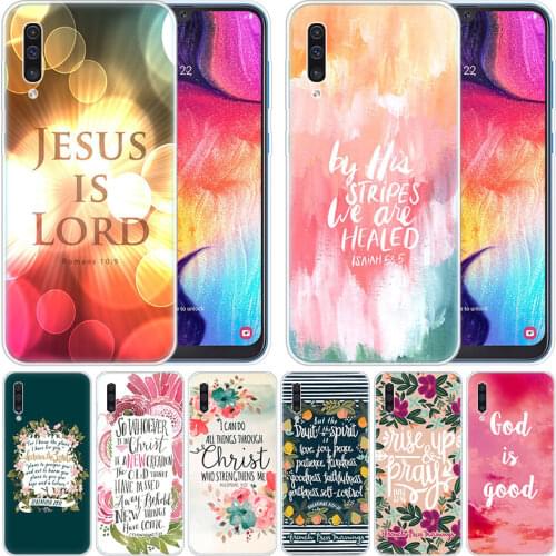Bible verse Philippians Jesus Christ Christian Case for Samsung Galaxy A50 A70 A80 A40 A30 A20 A10 A20E A2 CORE A9 A8 A7 A6 2018