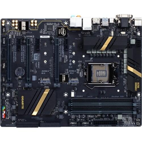 For Gigabyte GA-Z170X-UD3 Desktop Mainboard DDR4 LGA 1151 HDMI DVI VGA USB2.0 USB3.0 64GB Z170X-UD3 original Mainboard