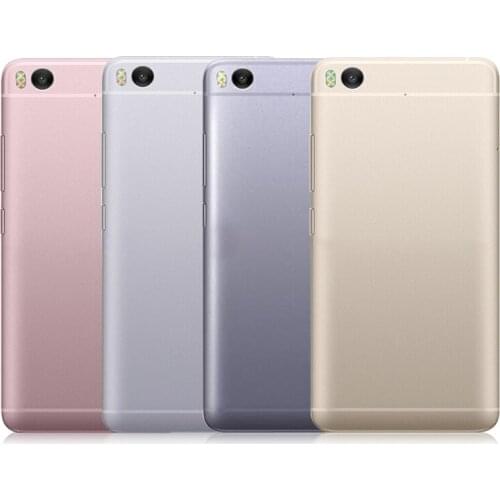 For Xiaomi Mi 5S Battery Back Rear Cover Door Housing Power Volume Buttons for Xiaomi Mi5S Back Cover Case Door+Camera Lens