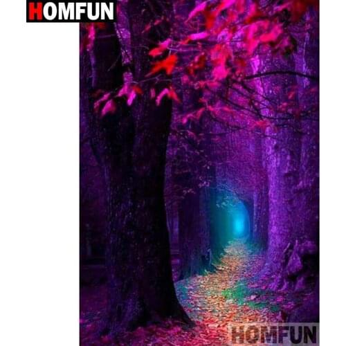 HOMFUN Full diamond Painting "beautiful scenery"Resin Drill Embroidery 5D Diy Diamond Painting Handmade Cross Stitch gift A27760